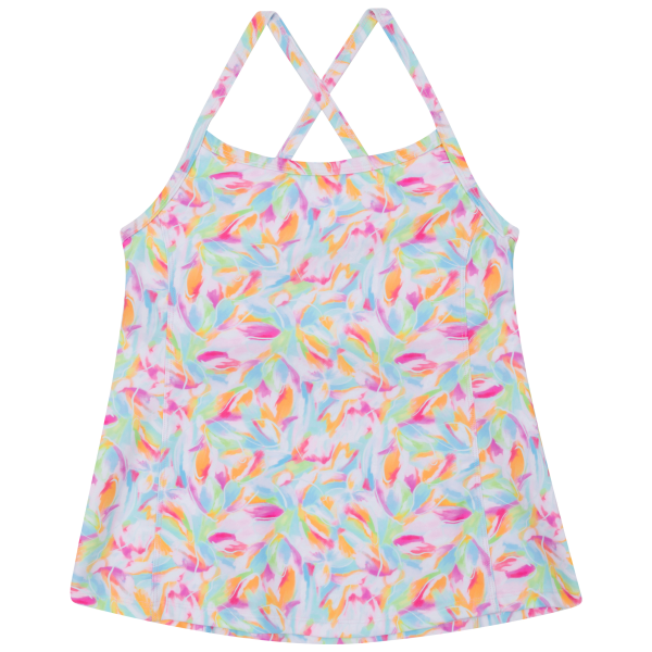 Women’s Strappy A-Line Tankini Top | “Petals  Supply