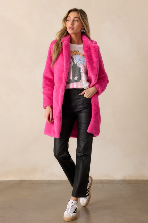 Emerging Love Black Faux Leather Straight Leg Pants For Sale - Image 3