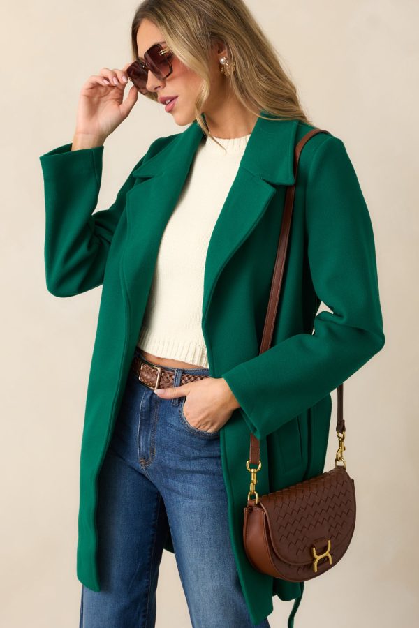 A Walk Through The City Kelly Green Coat Supply - Image 3