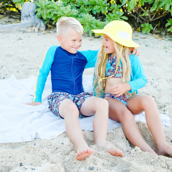Boys Long Sleeve Zipper Rash Guard and Swim Trunk Set |  Deep Dive  Cheap - Image 5