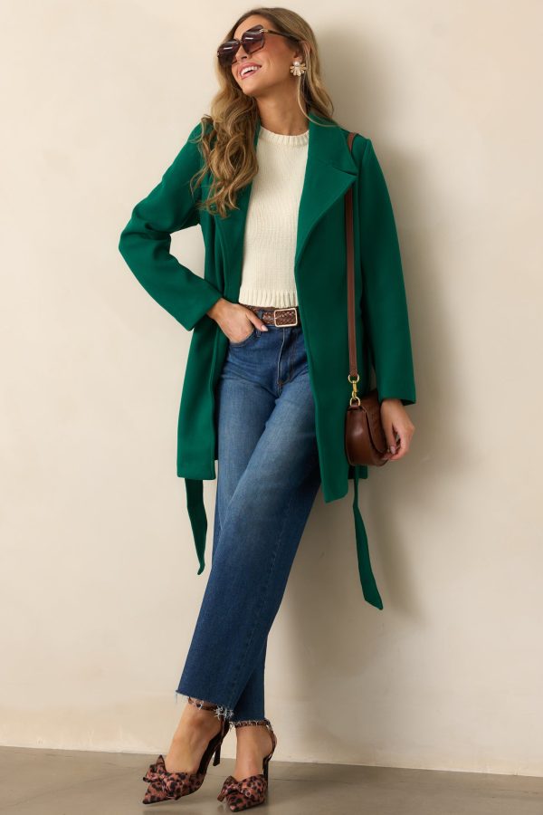A Walk Through The City Kelly Green Coat Supply - Image 4