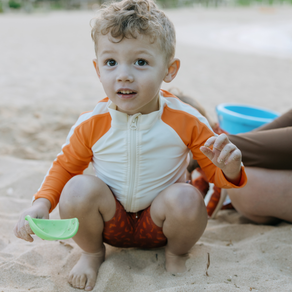 Boys Long Sleeve Zipper Rash Guard and Swim Trunk Set |  Desert  Supply - Image 5