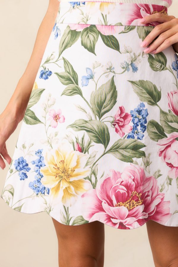 Margot Dream Garden Scallop Skirt For Sale - Image 3