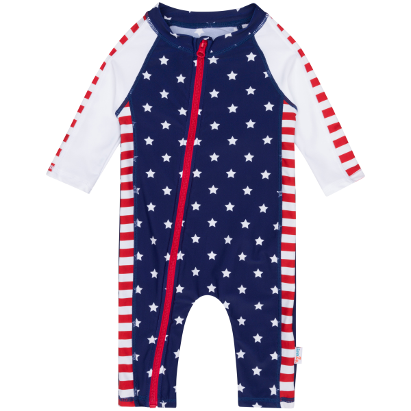 Sunsuit - Long Sleeve Romper Swimsuit |  Americana  Discount