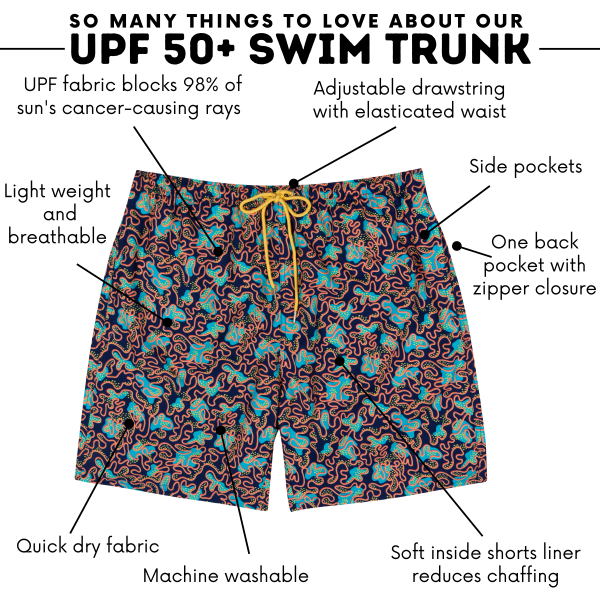 Men s 8  Swim Trunks Boxer Brief Liner |  Deep Dive  Fashion - Image 4