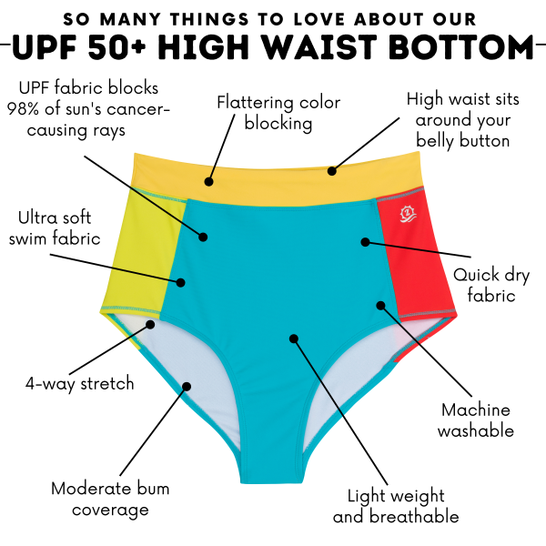 Women s High Waist Bikini Bottoms |  Color Pop  Fashion - Image 4